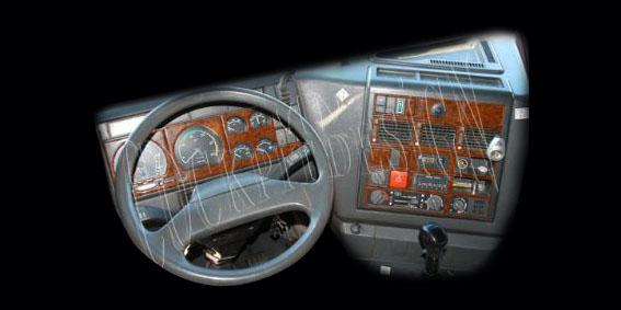 Консоль Iveco Euro Cargo, шпон красного дерева 1992-2002 гг., 27 шт.