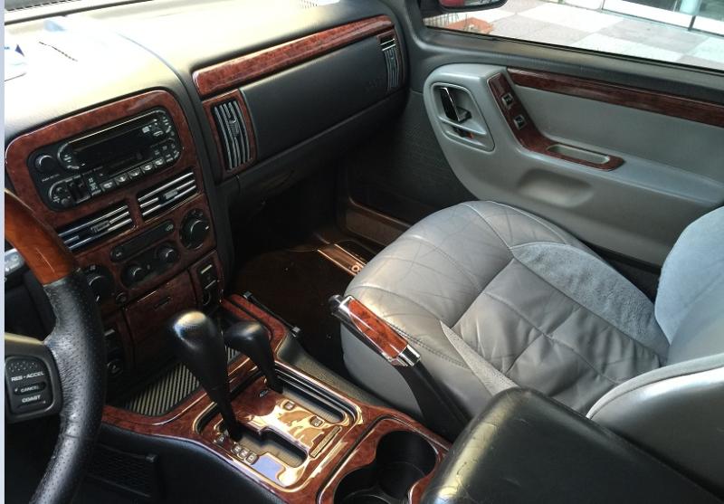 Консоль Jeep Grand Cherokee шпон красного дерева 1999-2002 гг., 22 шт.