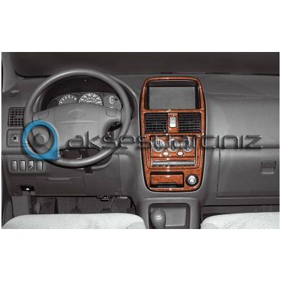 Kia Carens Konsol-Torpido Kaplama 2000-2002 7 Parça