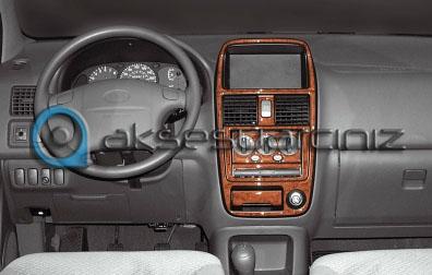 Kia Carens Konsol-Torpido Kaplama 2000-2002 7 Parça