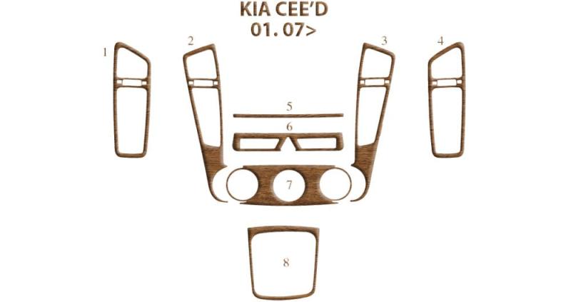 Kia Ceed Torpido Kaplama 2007 8 Parça