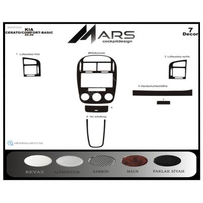 Kia Cerato Sedan Konsol-Torpido Kaplama 2007 7 Parça