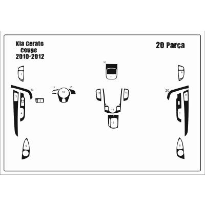 Kia Cereto Coupe Torpido/Konsol Kaplama 2010-2012