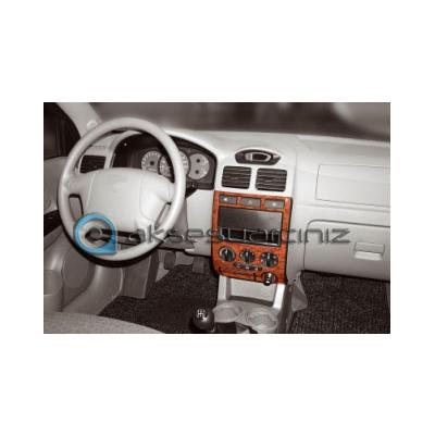 Kia Rio Konsol-Torpido Kaplama 2002-2005 6 Parça