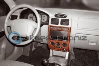 Kia Rio Console-Mahogany Veneer 2002-2005 6 Pieces