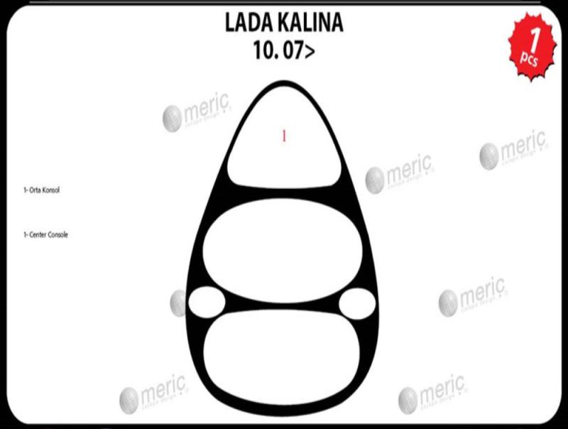 Lada Kalina Armaturenbrett- und Konsolenverkleidung 2007 11 teilig