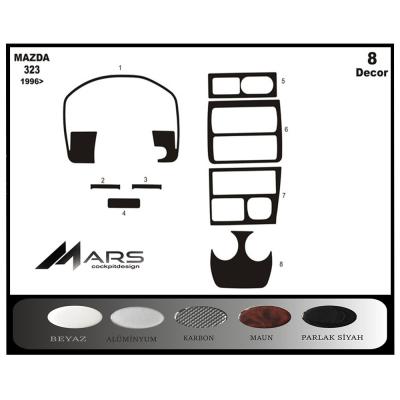 Mazda 323 Konsol-Torpido Kaplama 1996 8 Parça