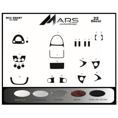 Консоль Mcc Smart, шпон красного дерева, 1998 г., 22 шт.