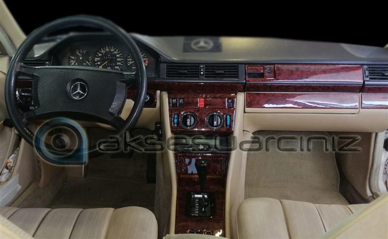 Mercedes 124 E200 Консоль-шпон красного дерева 1985-1996 гг. 51 шт.