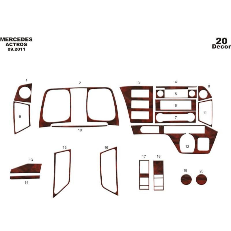 Mercedes Actros Torpido Kaplama 2011- 20 Parça