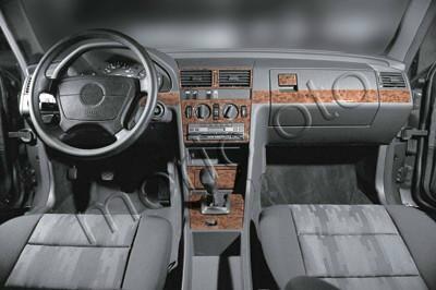 Консоль Mercedes C Series, шпон красного дерева 1993-1995 гг., 16 шт.