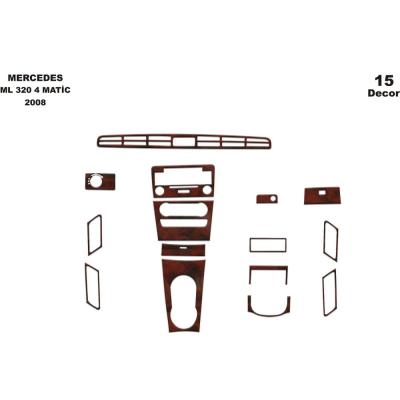 Mercedes ML 320 CDI 4 Matic Torpido Kaplama 2010 15 Parça