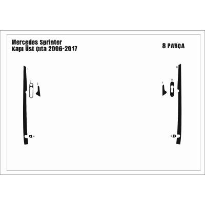 Mercedes Sprinter-Crafter Kapı Üst Çıta 2006 8 Parça