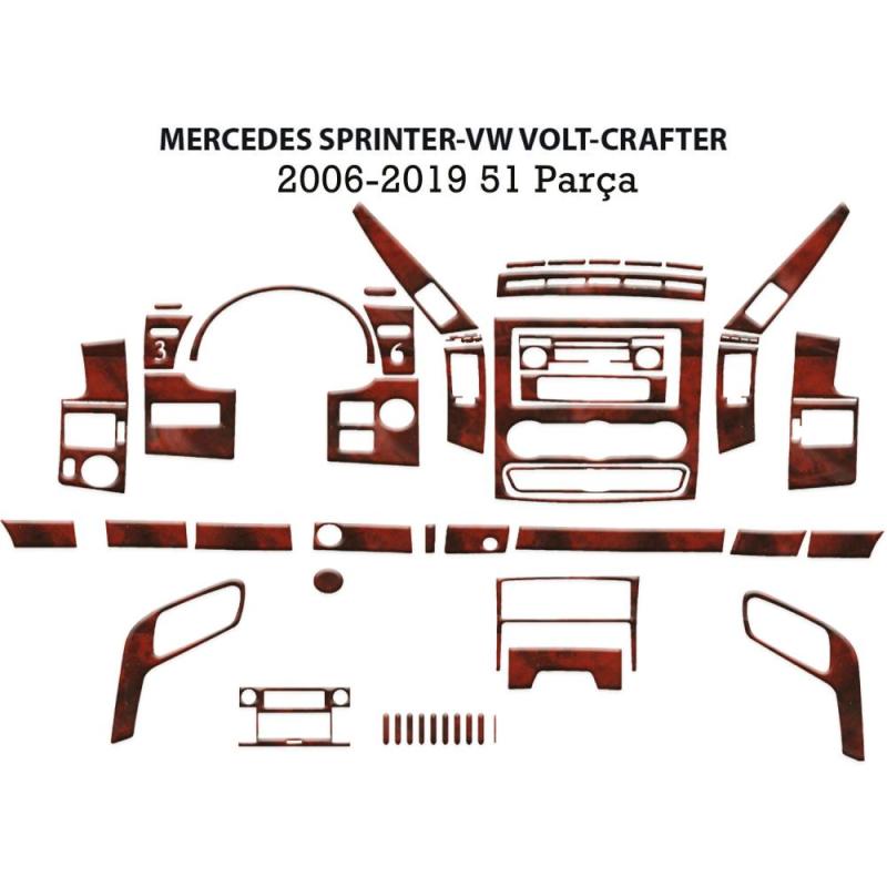 Mercedes Sprinter-Crafter Torpido Kaplama  2006 51 Parça