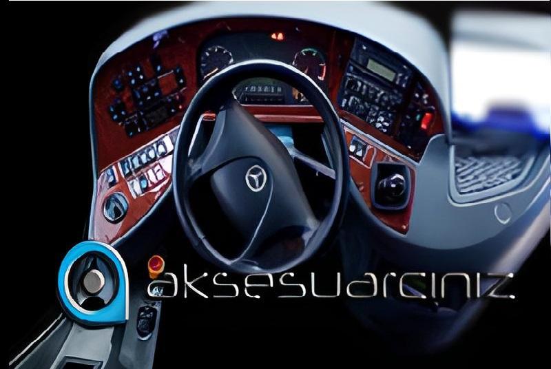 Консоль Mercedes Tourismo, шпон красного дерева 2007-2010 гг., 19 шт.