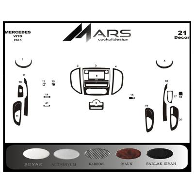 Mercedes Vito Piano Черное покрытие 2015 22 шт. 