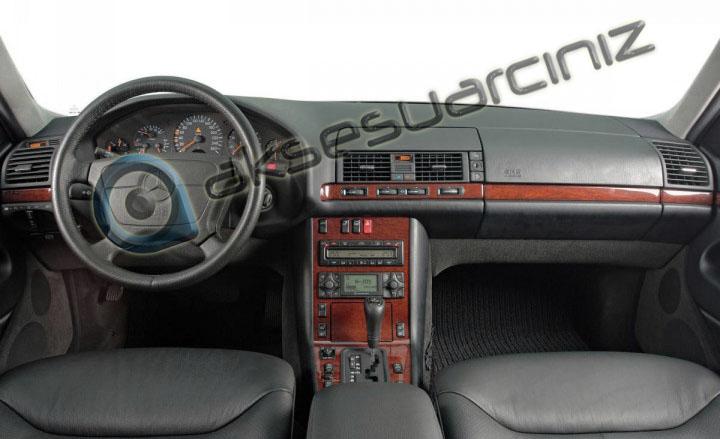 Mercedes W140 Консоль-Шпон красного дерева 20 шт.