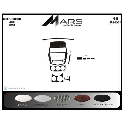 Mitsubishi Asx Konsol-Torpido Kaplama 2012 10 Parça