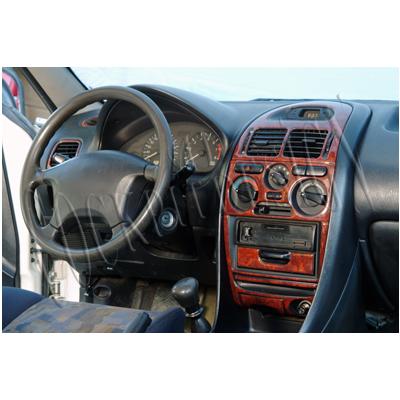 Консоль Mitsubishi Carisma, шпон красного дерева 1995-1999 гг., 19 шт.