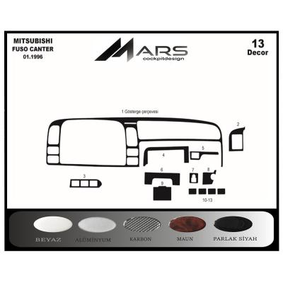 Mitsubishi Fuso Center Konsol-Torpido Kaplama 1996-2004 13 Parça