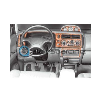 Консоль Mitsubishi Pajero Sport, шпон красного дерева 1998-2002 гг., 12 шт.