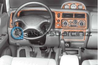 Mitsubishi Pajero Sport Konsol-Torpido Kaplama 1998-2002 12 Parça
