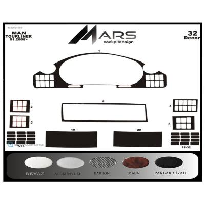 Neoplan Tourliner Konsol-Torpido Kaplama 2008 32 Parça