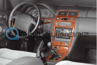 Консоль Nissan Almera шпон красного дерева 1995-1999 гг., 14 шт.