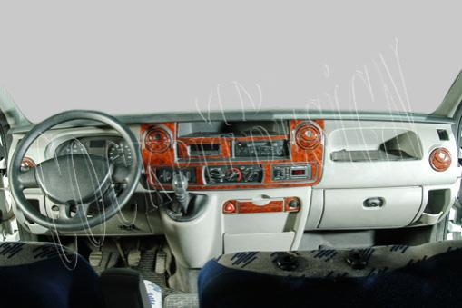 Консоль Nissan Interstar, шпон красного дерева 2003 г., 28 шт.