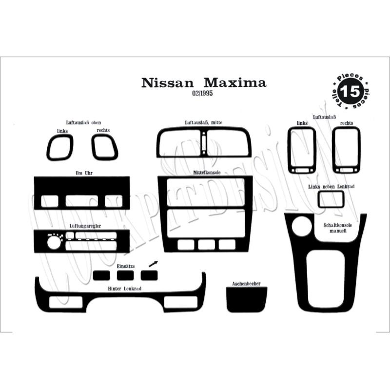 Nissan Maxima Torpido Kaplama 1995-2000 15 Parça