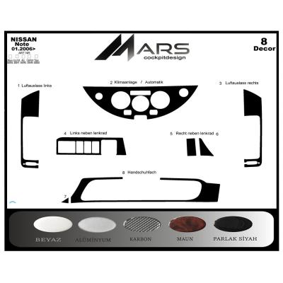 Nissan Note Konsol-Torpido Kaplama 2006 8 Parça