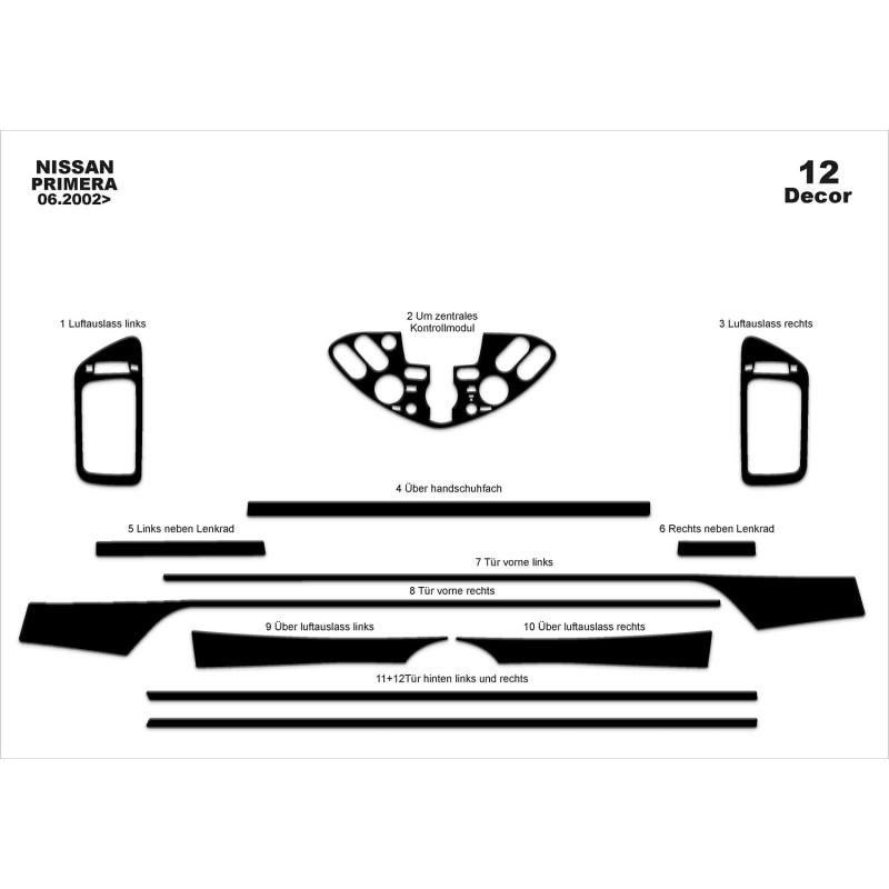 Nissan Primera Torpido Kaplama 2002-2006 12 Parça