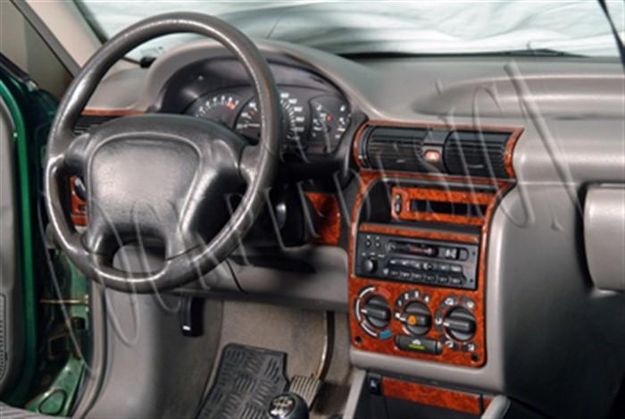 Консоль Opel Astra F, шпон красного дерева 1991-1998 гг., 16 шт.