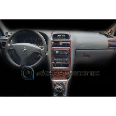 Opel Astra G Консоль-Обшивка из красного дерева (Цифровой кондиционер) 1998-2003 гг.