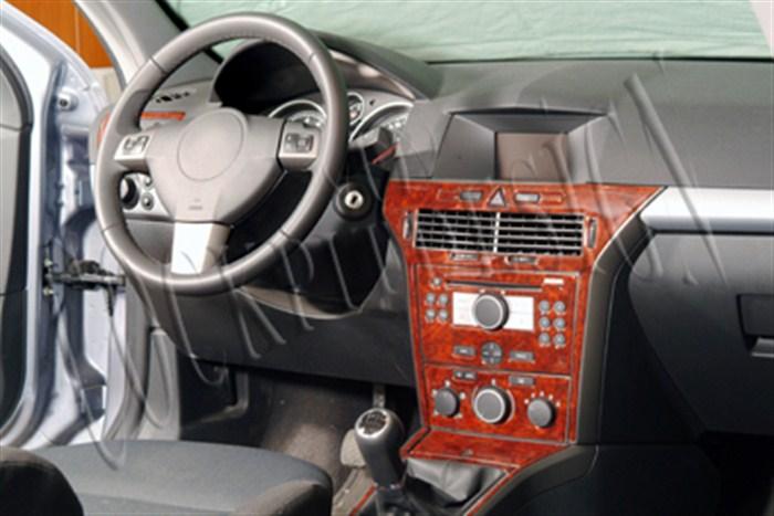 Opel Astra H Консоль-Шпон красного дерева 2013 18 шт.