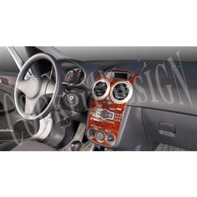 Консоль Opel Corsa D шпон красного дерева 2007 г. 13 шт.