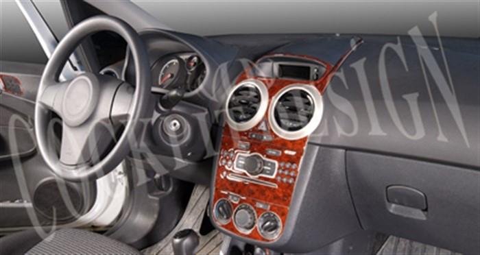 Консоль Opel Corsa D шпон красного дерева 2007 г. 13 шт.