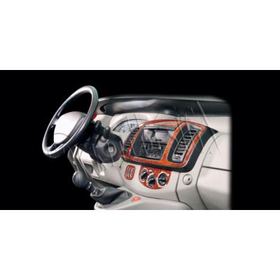 Opel Vivaro - Дорожная консоль, отделка под красное дерево 2001-2006 гг., 8 шт.