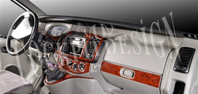 Opel Vivaro - Дорожная консоль, отделка под красное дерево 2007-201 гг., 18 шт.