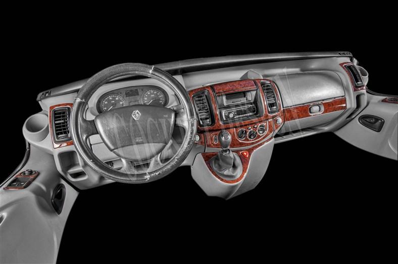 Opel Vivaro - Дорожная консоль, отделка под красное дерево 201 г., 16 шт.