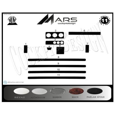 Консоль Peugeot 205, шпон красного дерева 1990-1995 гг., 1 шт.