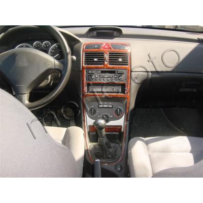 Peugeot 307 Консоль-шпон красного дерева 2004-2008 гг. 12 шт.