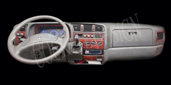 Peugeot Boxer Jumper Ducato Console-Mahogany Veneer 1994-2002 32 Pieces