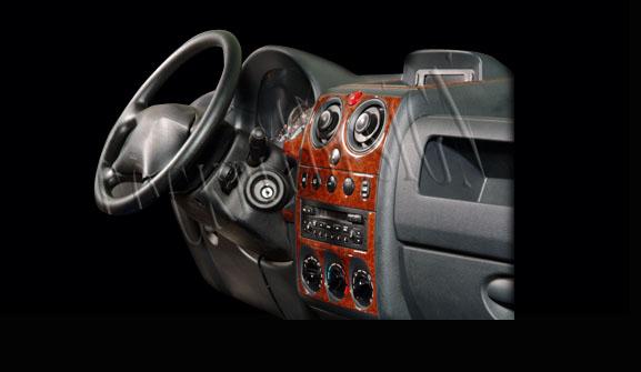Консоль Peugeot Partner Berlingo, шпон красного дерева 2002-2008 гг., 12 шт.