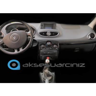 Аналоговый кондиционер Renault Clio 3 Piano с черным покрытием 2005-2012 гг., 9 шт.