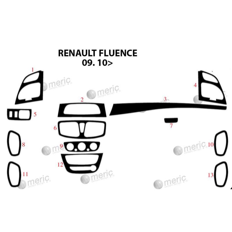 Renault Fluence Torpido Kaplama 2010 13 Parça