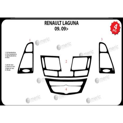 Renault Laguna Konsol-Torpido Kaplama 2009 4 Parça