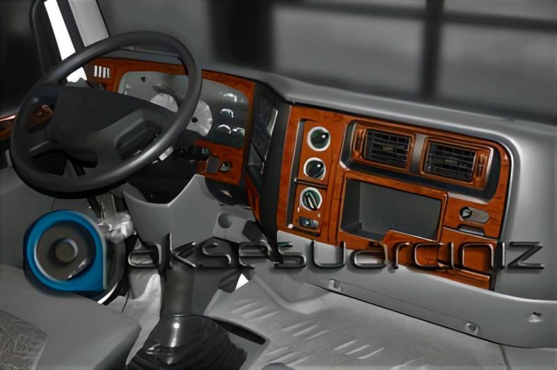 Консоль Renault Premium Midlum, шпон красного дерева 2001-2005 гг., 25 шт.