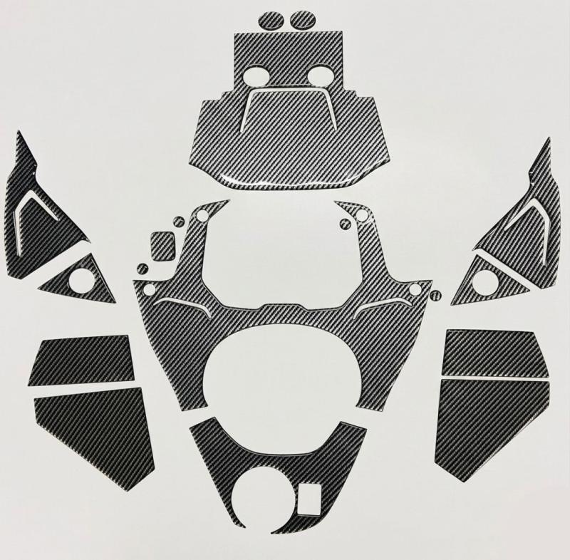 RKS Blade 250 Gösterge Kaplama Seti Gri Karbon