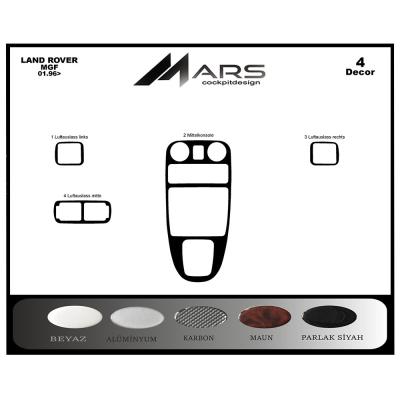 Rover MGF Konsol-Torpido Kaplama 1996-2000 4 Parça